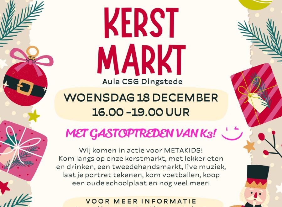 Kerstmarkt voor 3FM Serious Request - steun Metakids!